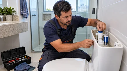 Instalação e reparo de vasos sanitários